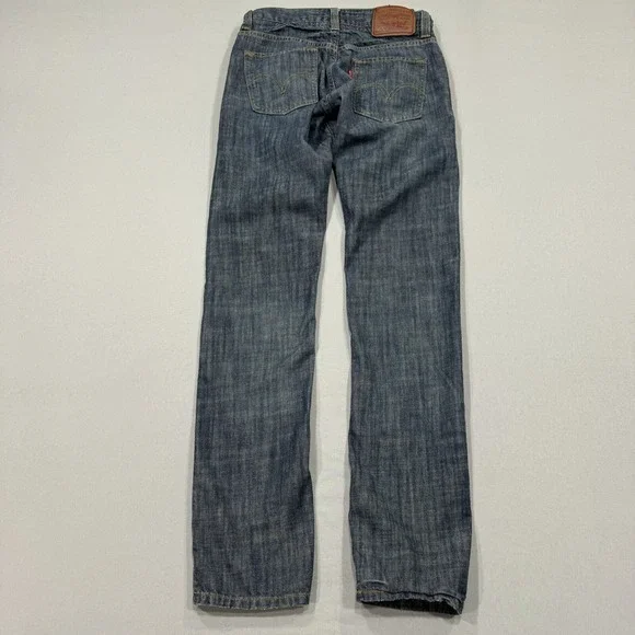 Levis Jeans Mens 29x32 Blue 511 Skinny Medium Wash Denim Pockets Logo Workwear - Picture 1 of 8